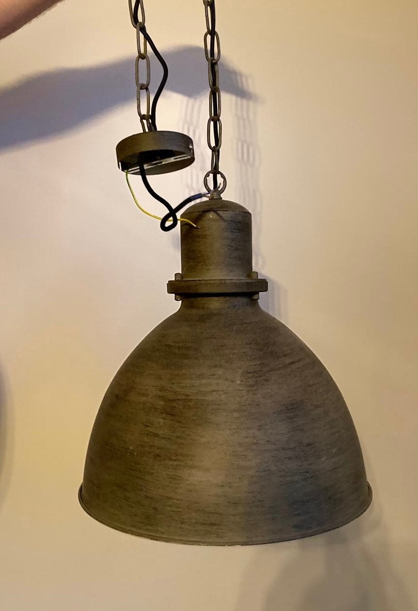 Mooie hanglamp, Ophalen, E27 (groot), Zo goed als nieuw, Metaal