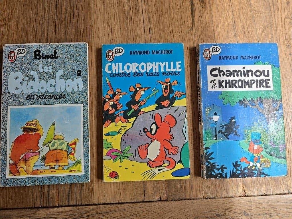 Lot BD J'ai lu - Chlorophylle, Chaminou & Sibylline + Fluide, Livres, BD, Plusieurs BD, Enlèvement ou Envoi, Utilisé, Raymond Macherot