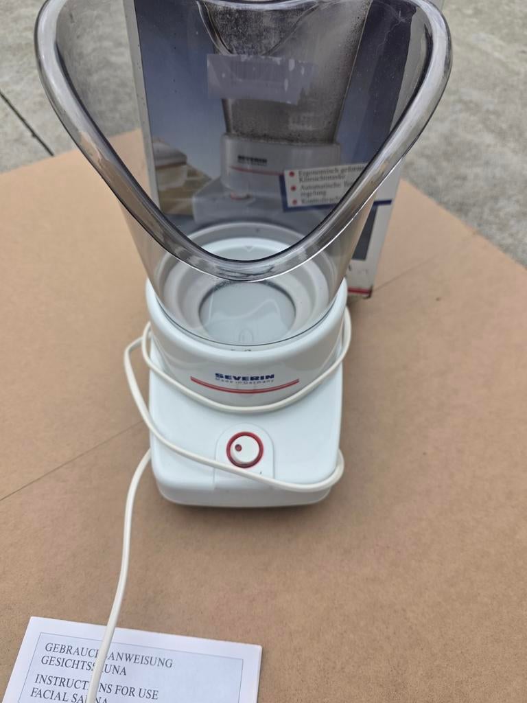 Severin Gezichtssauna / Facial Sauna – Compleet met doos & h, Ophalen of Verzenden, Zo goed als nieuw, Fins of Traditioneel, Accessoires