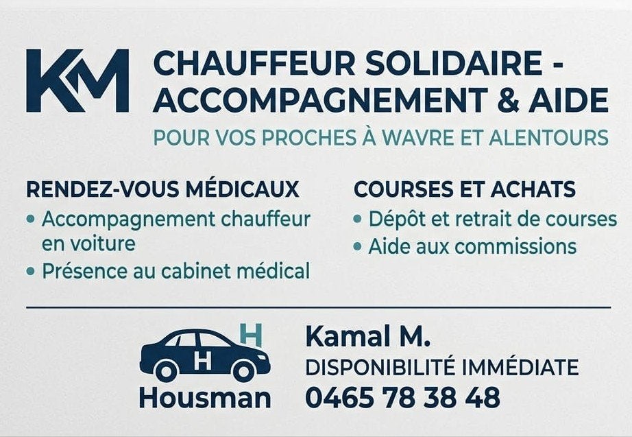 chauffeur solidaire accompagnement et aide