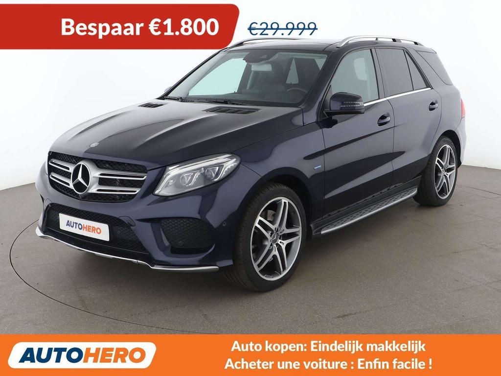 Mercedes-Benz GLE 500 GLE 500e 4Matic AMG Line (bj 2017), Auto's, Mercedes-Benz, Automaat, Gebruikt, Zwart, Blauw