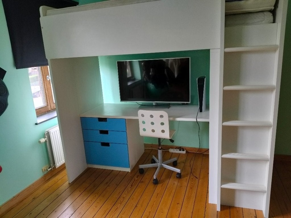 Stapelbed ikea, Huis en Inrichting, Ophalen, 100 cm, Eenpersoons, 210 cm