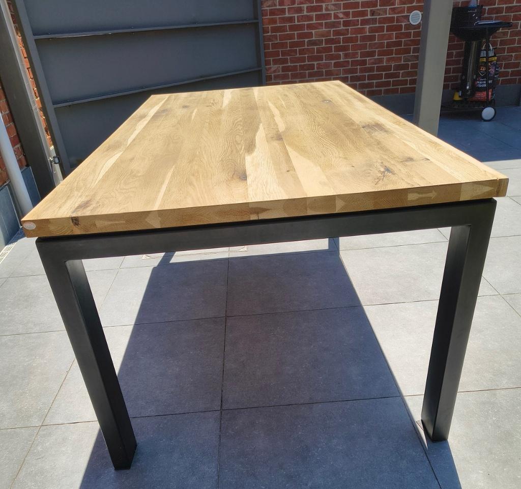 Table Henders et Hazel en chêne, 150 à 200 cm, Cinq personnes ou plus, Comme neuf, Enlèvement