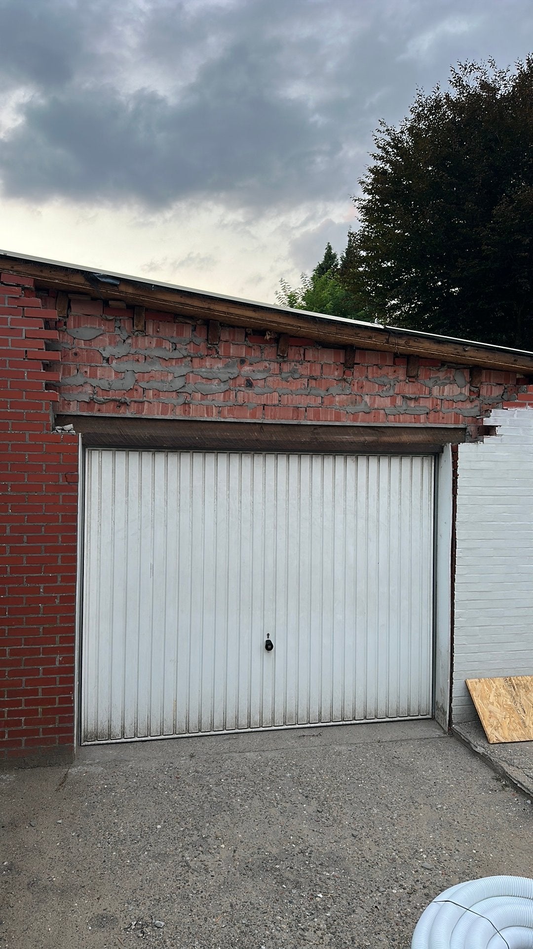 Garagpoort/ garagedeur Hörman te koop., Ophalen, 120 cm of meer, Minder dan 200 cm, Garagedeur