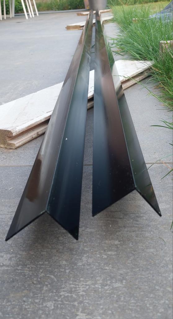 Aluminium L-Profiel zwart 2 stuks, Doe-het-zelf en Bouw, Metalen, Ophalen, Aluminium