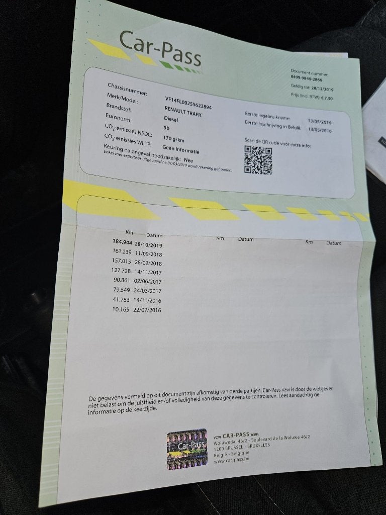 Renault Trafic  1.6d 3Places, Autos, Renault, Euro 5, Achat, 3 places, Boîte manuelle