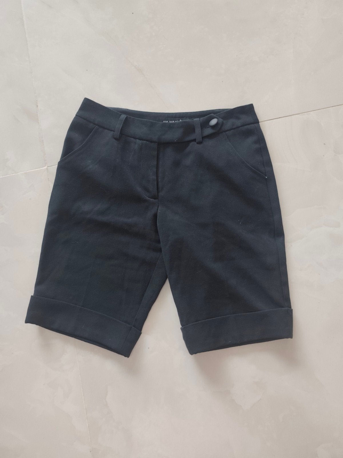 marineblauwe korte broek. Maat 36. Merk met zeezicht., Ophalen of Verzenden, Zo goed als nieuw, Driekwart, Maat 36 (S)