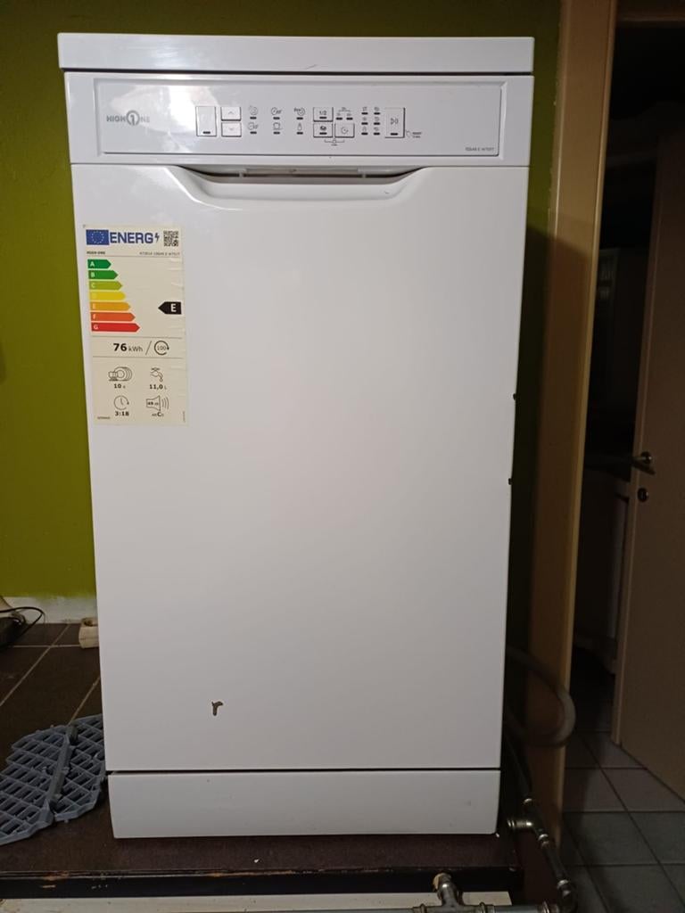 Lave vaisselle High One garanti, Electroménager, Moins de 45 cm, Enlèvement, Utilisé, Classe énergétique A ou plus économe