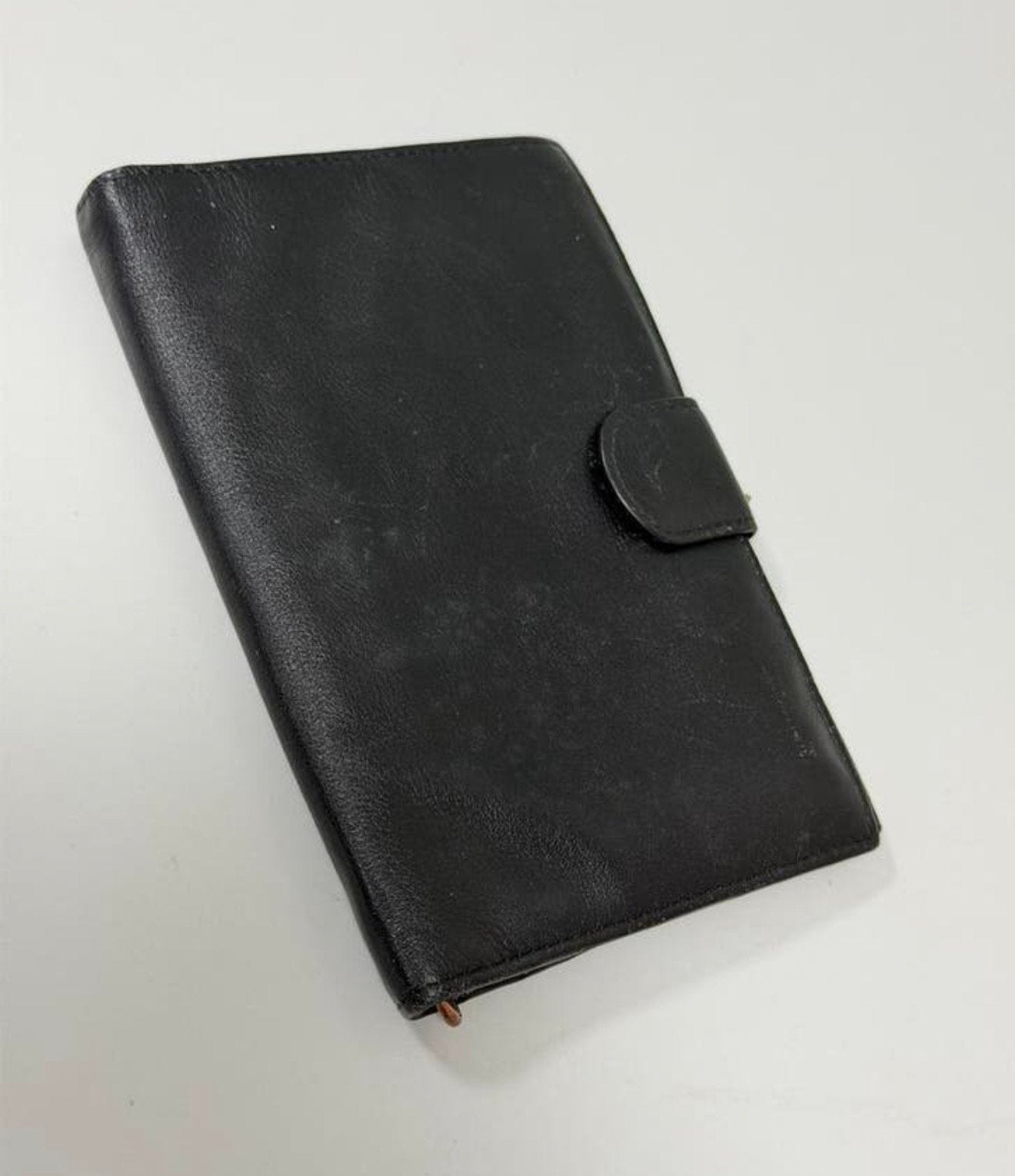Lichfield 1642 leren leather portemonnee zwart dames heren, Handtassen en Accessoires, Portemonnees, Zo goed als nieuw, Zwart