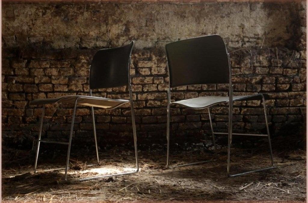 Industrieel Vintage David Rowland Stoelen 40/4 Partij, Antiek en Kunst, Ophalen