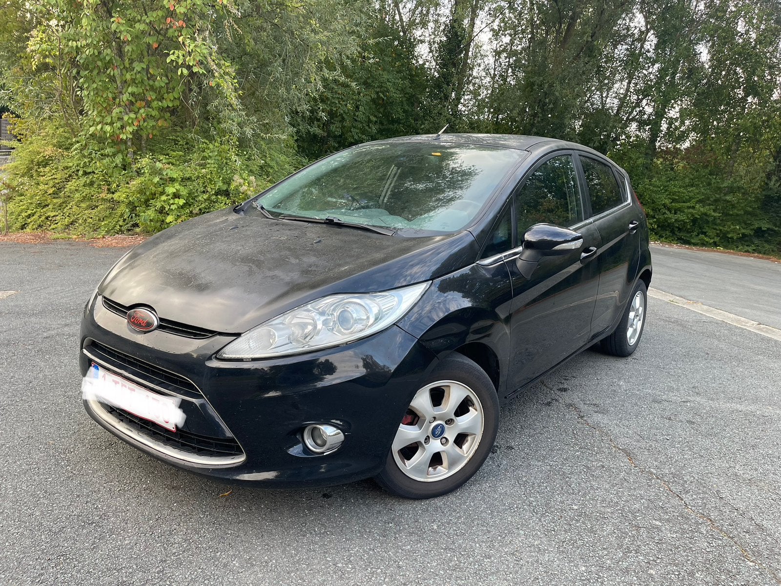 Ford Fiesta 1600tdci 5P mod 2012 clim ja ctok noir, Euro 5, Entreprise, Noir, 5 portes