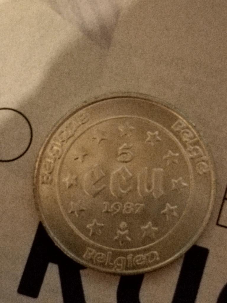5 ÉCUS 1987, Timbres & Monnaies, Monnaies | Belgique, Enlèvement ou Envoi, Monnaie en vrac, Argent