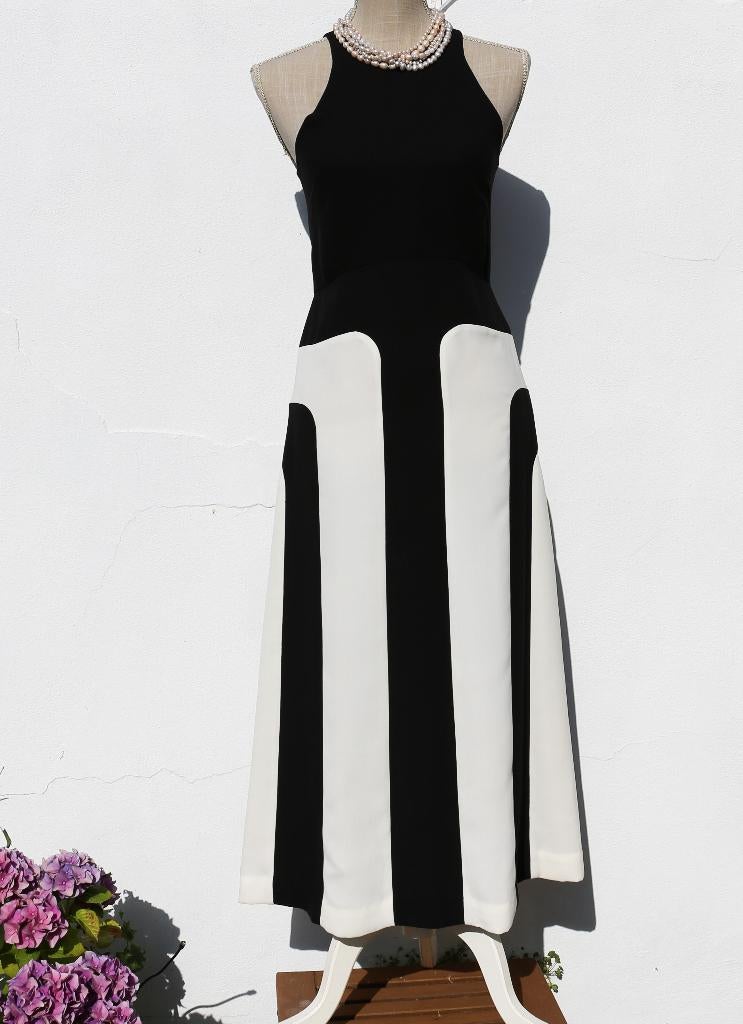 Prachtige zwart-witte lange jurk & Other Stories XS, Kleding | Dames, Zwart, & Other Stories, Ophalen of Verzenden, Zo goed als nieuw