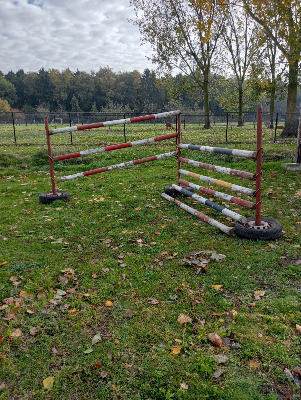 Springbalken en staanders, Ophalen, Gebruikt, Springen