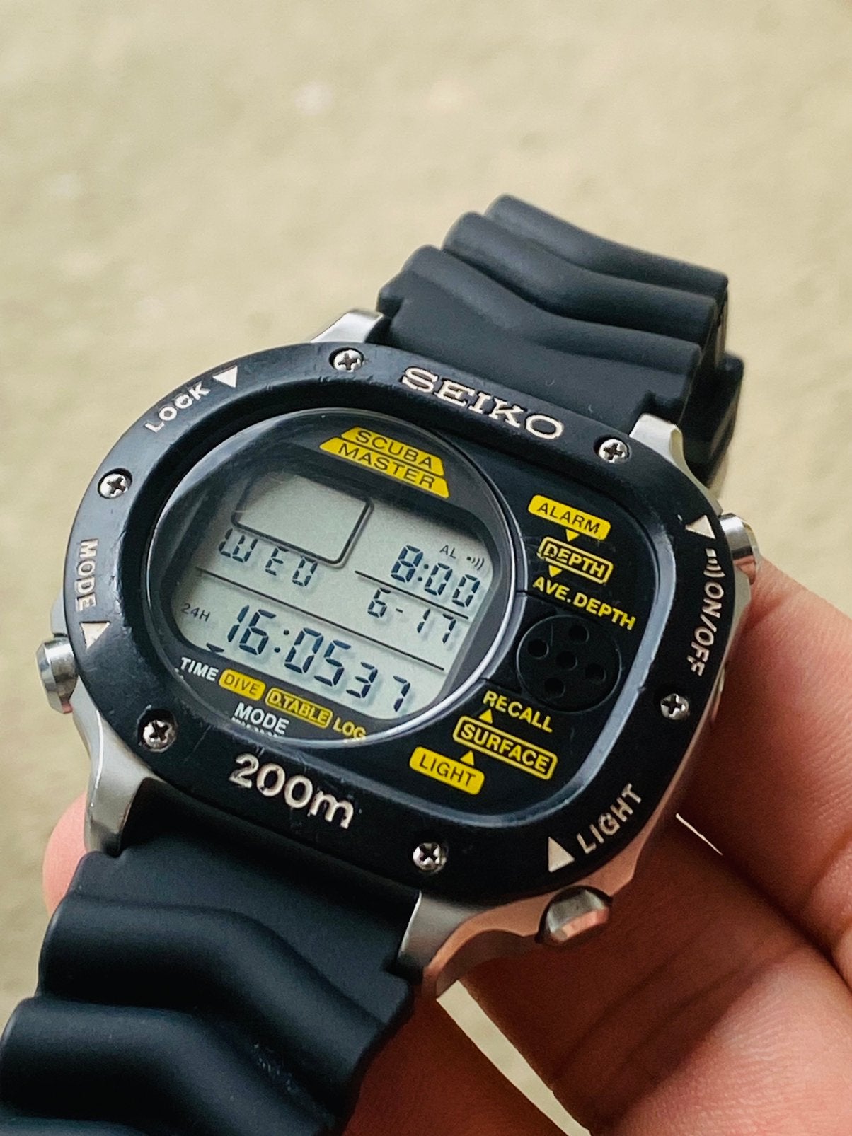 Seiko Scubamaster  Dive Computer + Seiko Skx 007j, Seiko, Staal, Polshorloge, Overige materialen