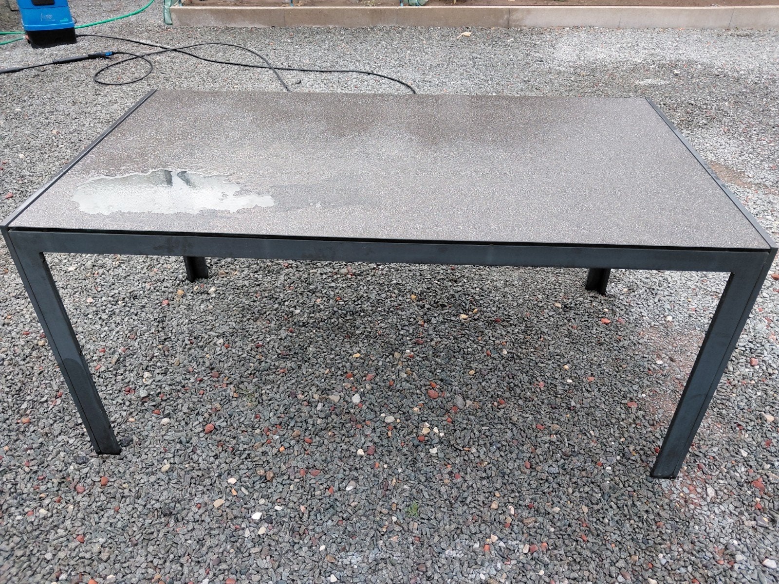 tuintafel, Tuin en Terras, Ophalen, Gebruikt, Rechthoekig, Aluminium