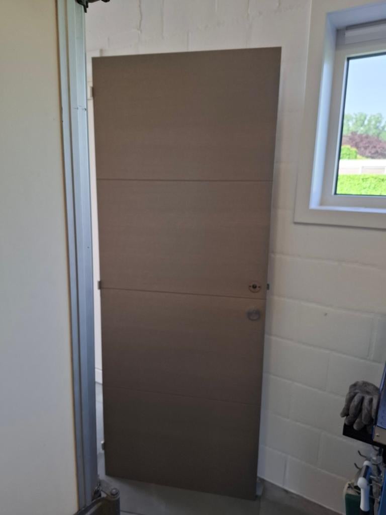 binnendeur eik fineer, Doe-het-zelf en Bouw, Ophalen, Minder dan 80 cm, Binnendeur, Zo goed als nieuw