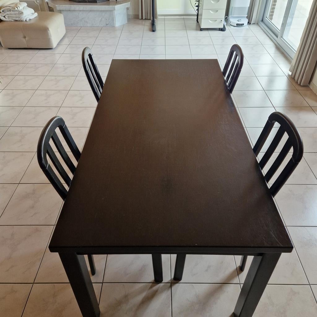 Eettafel met 5 stoelen, Huis en Inrichting, Complete eetkamers, Ophalen