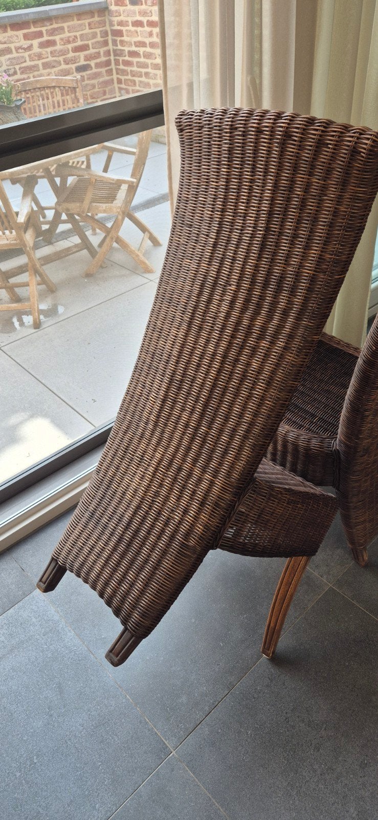 Stoelen, Jardin & Terrasse, Chaises longues, Enlèvement, Utilisé, Rotin