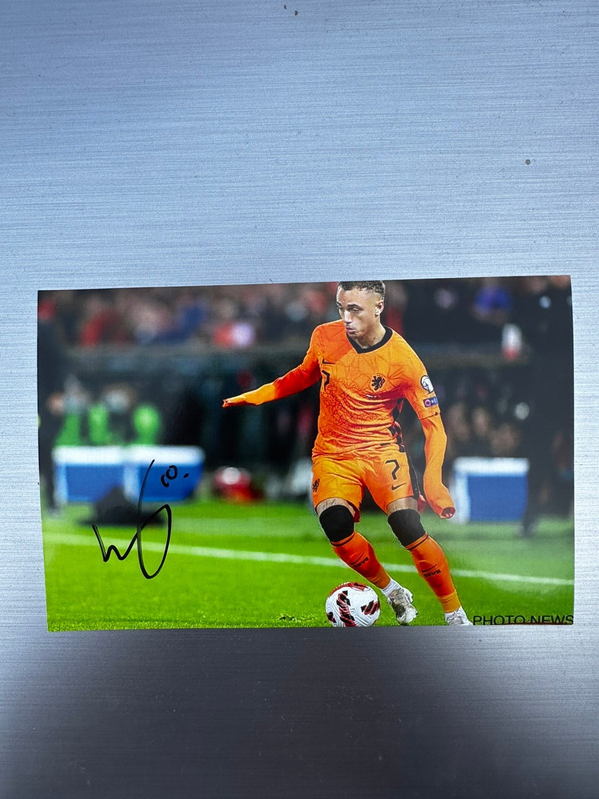 Gesigneerde foto Noa Lang