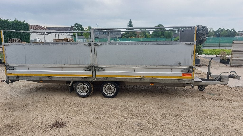 Hapert geremde aanhangwagen – bouwjaar 2013 – 5,00 x 2,00 m, Ophalen, Gebruikt