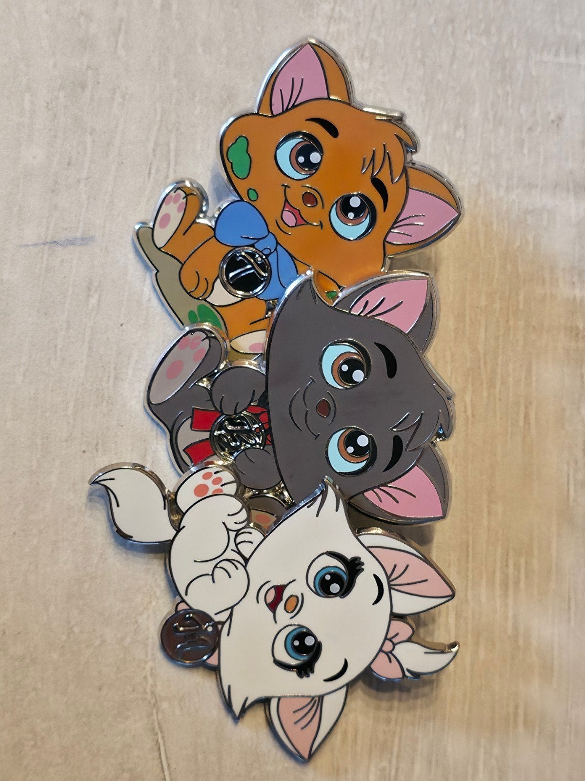 Ensemble d'épinglettes Aristocats Big Eye pour Disneyland Pa, Enlèvement ou Envoi, Autres personnages, Comme neuf, Autres types