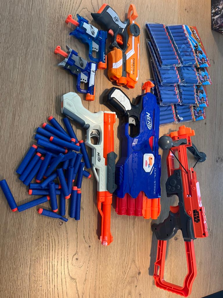 Nerf pistolen en pijltjes assortiment, Kinderen en Baby's, Ophalen, Zo goed als nieuw