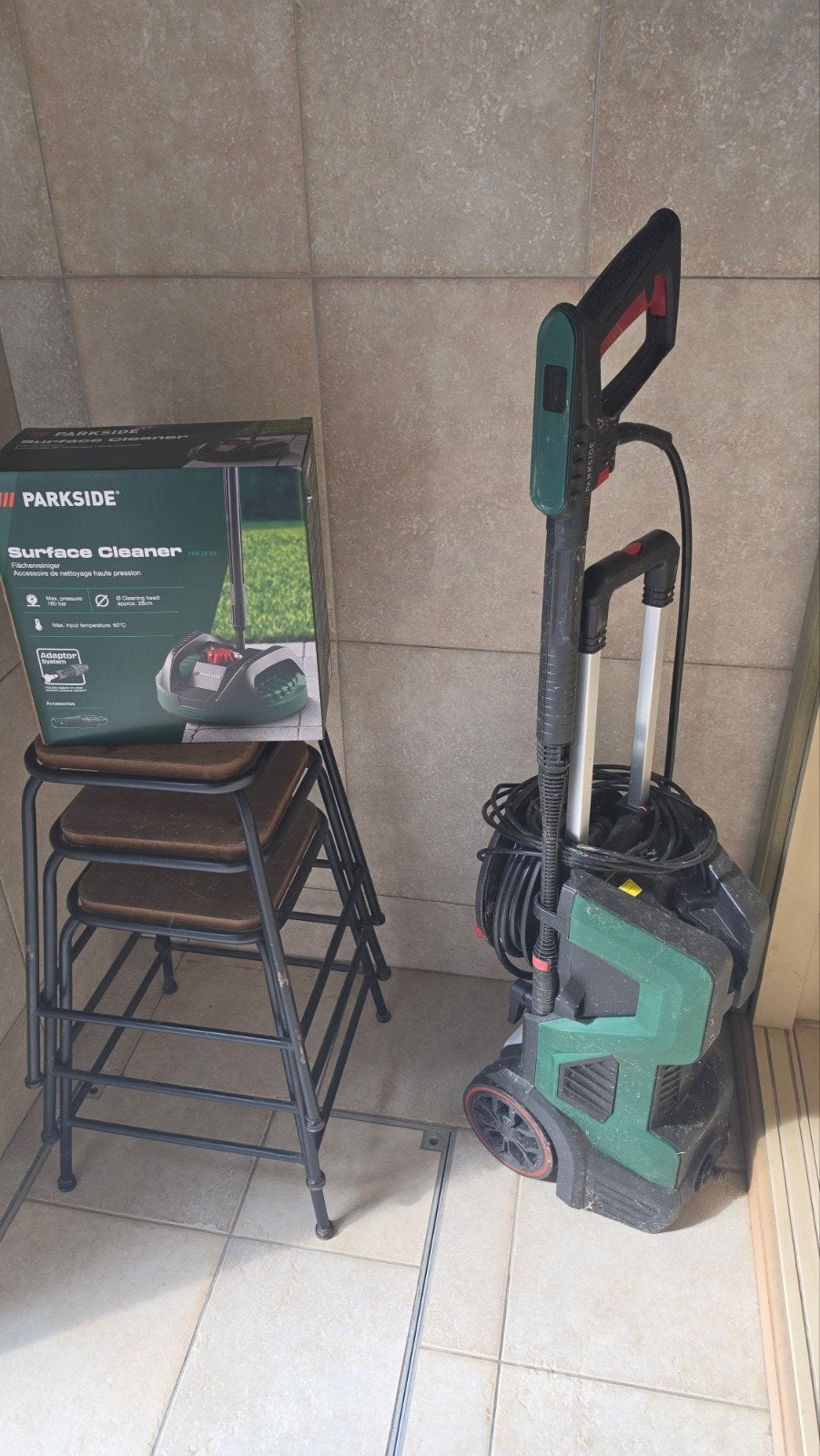 hogedruk&terrasreiniger parkside, Doe-het-zelf en Bouw, Gereedschap | Schuurmachines, Ophalen