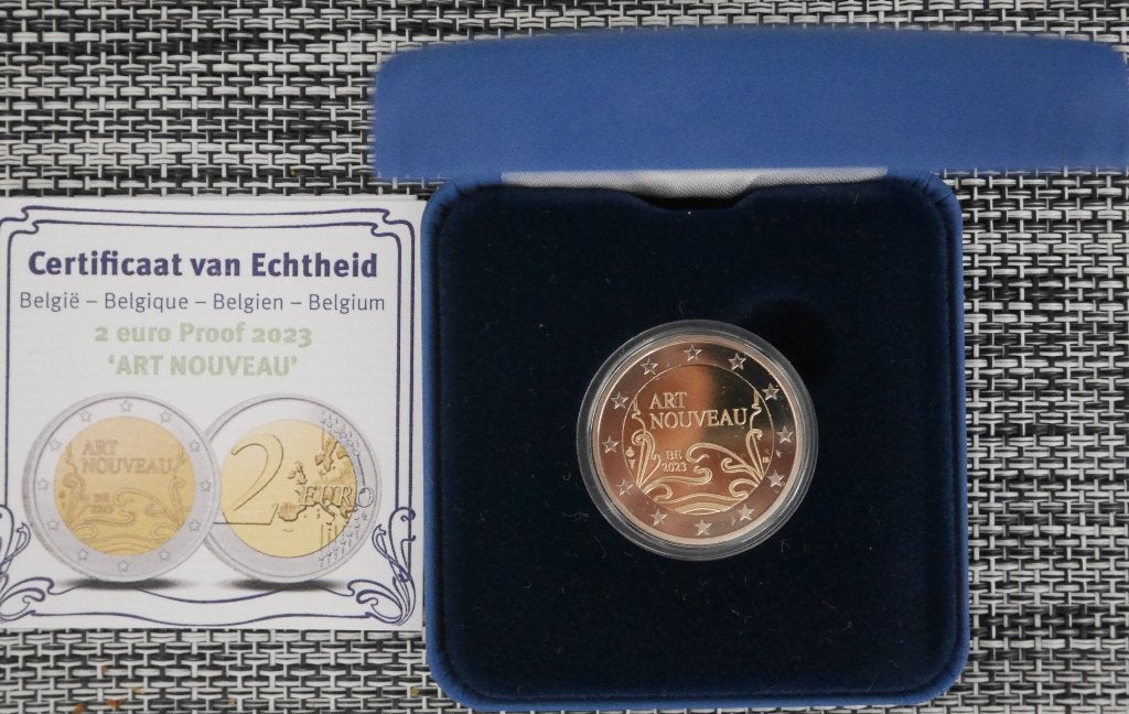2 euro Proof 2023 ART NOUVEAU, Ophalen of Verzenden, België, 2 euro, Setje