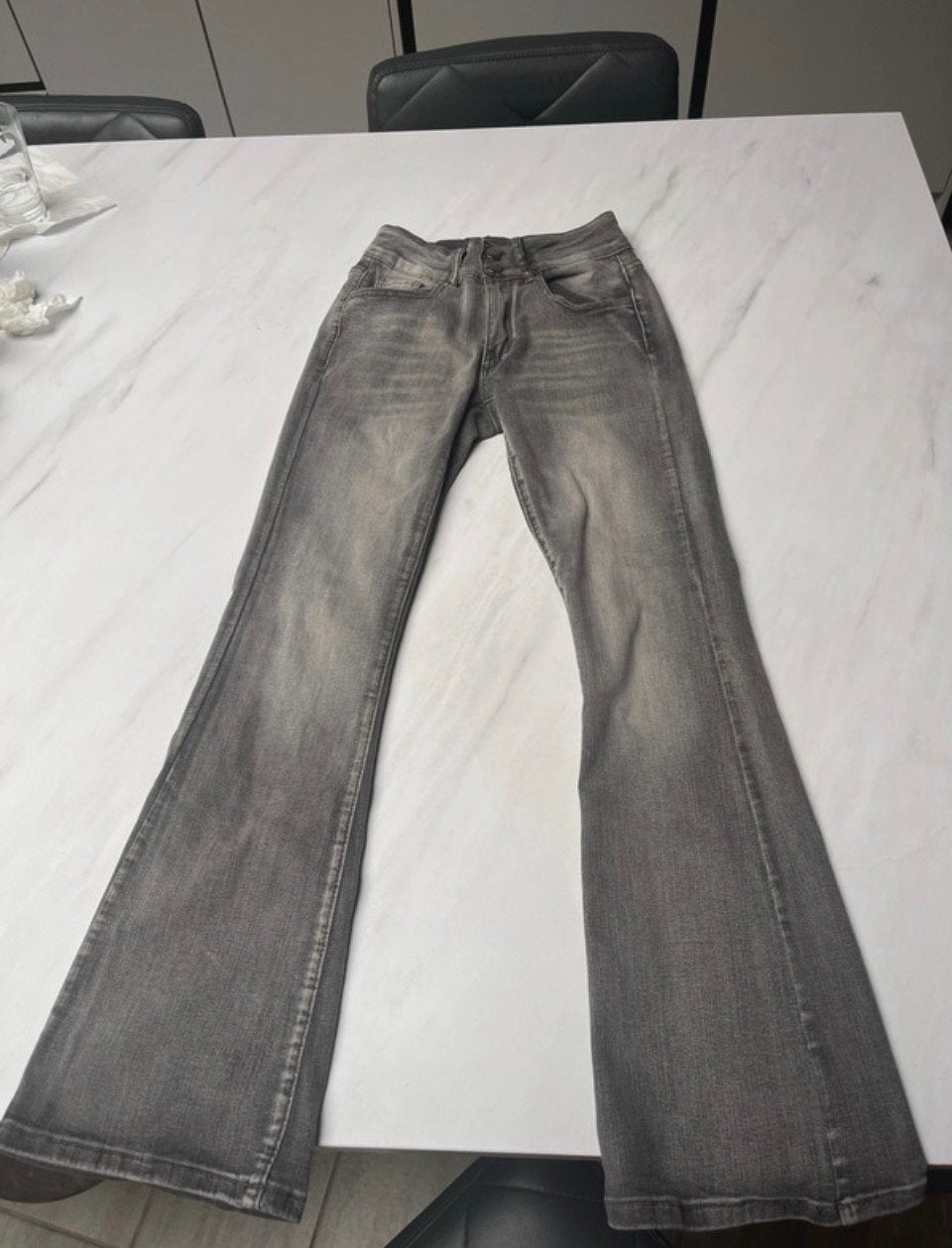 Wijde pijpen broek, Kleding | Heren, Broeken en Pantalons, Ophalen, Nieuw, Maat 46 (S) of kleiner, Grijs