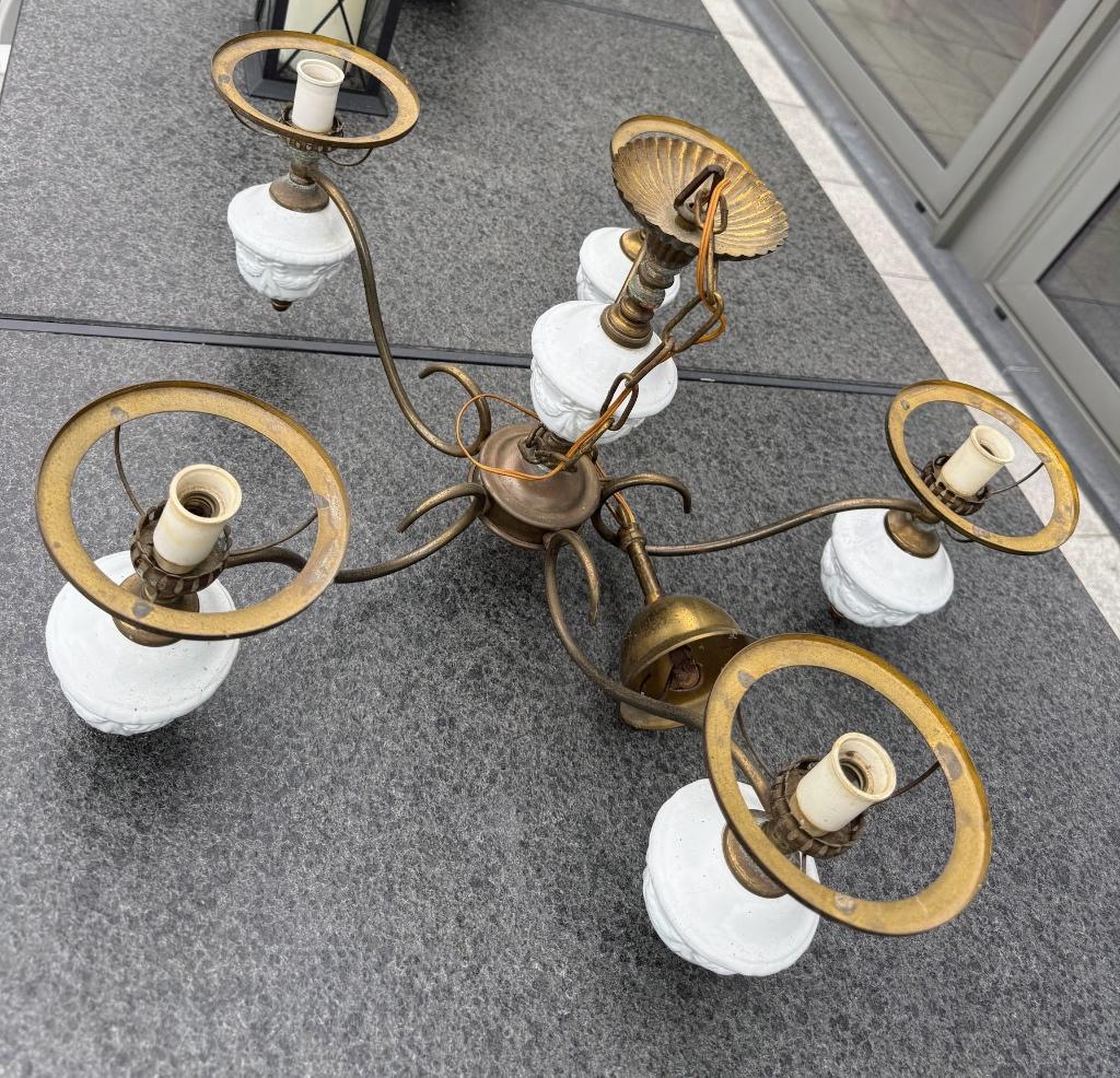 vintage luster koper porselein, Ophalen