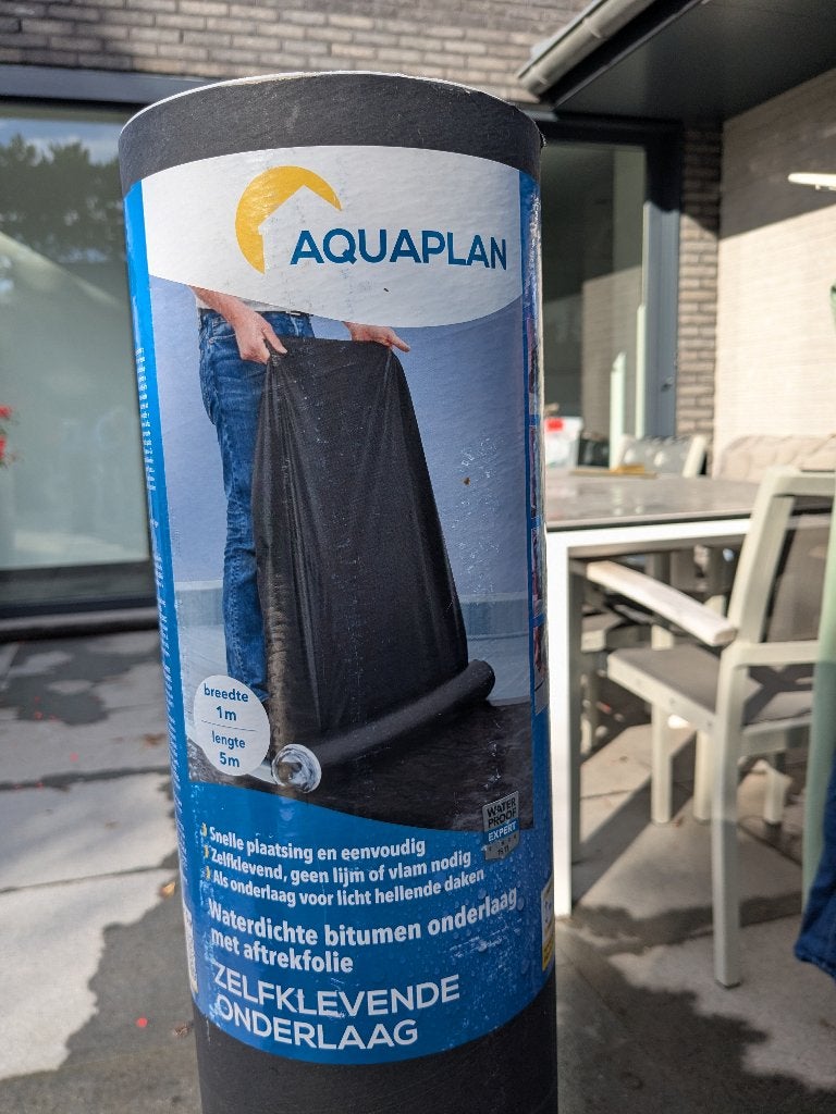 Aquaplan zelfklevende dakrol onderlaag en toplaag, Doe-het-zelf en Bouw, Ophalen