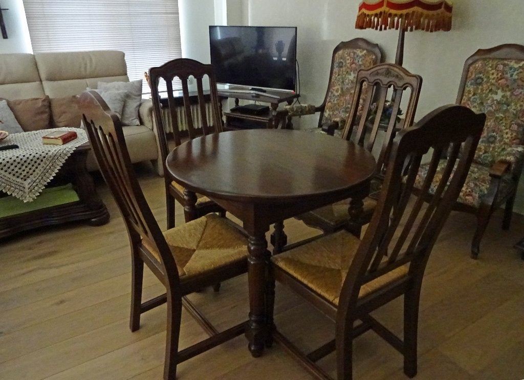 ronde tafel en 4 stoelen, Enlèvement