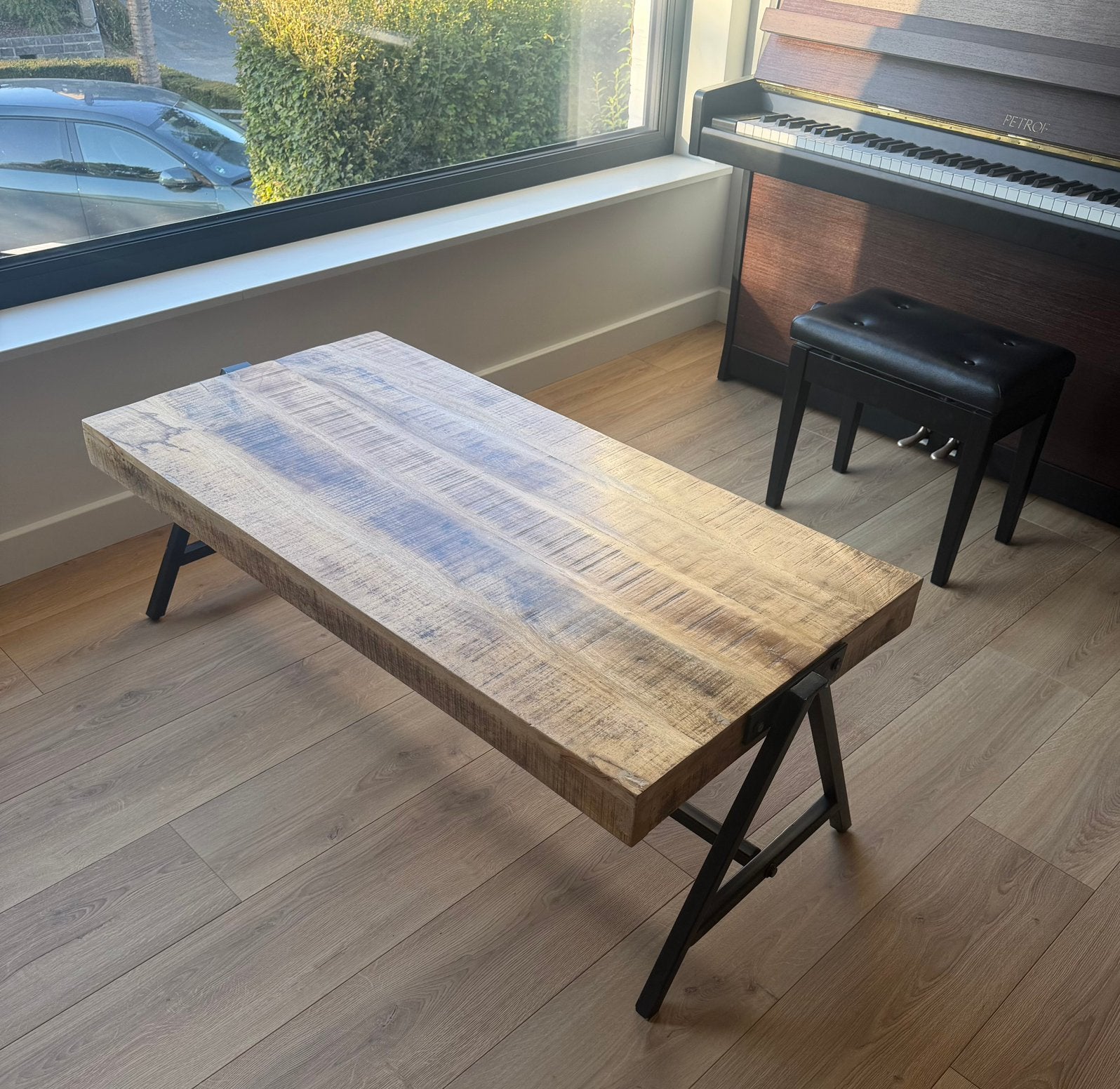 Table basse, Maison & Meubles, Tables | Tables de salon, Enlèvement, Comme neuf, Métal
