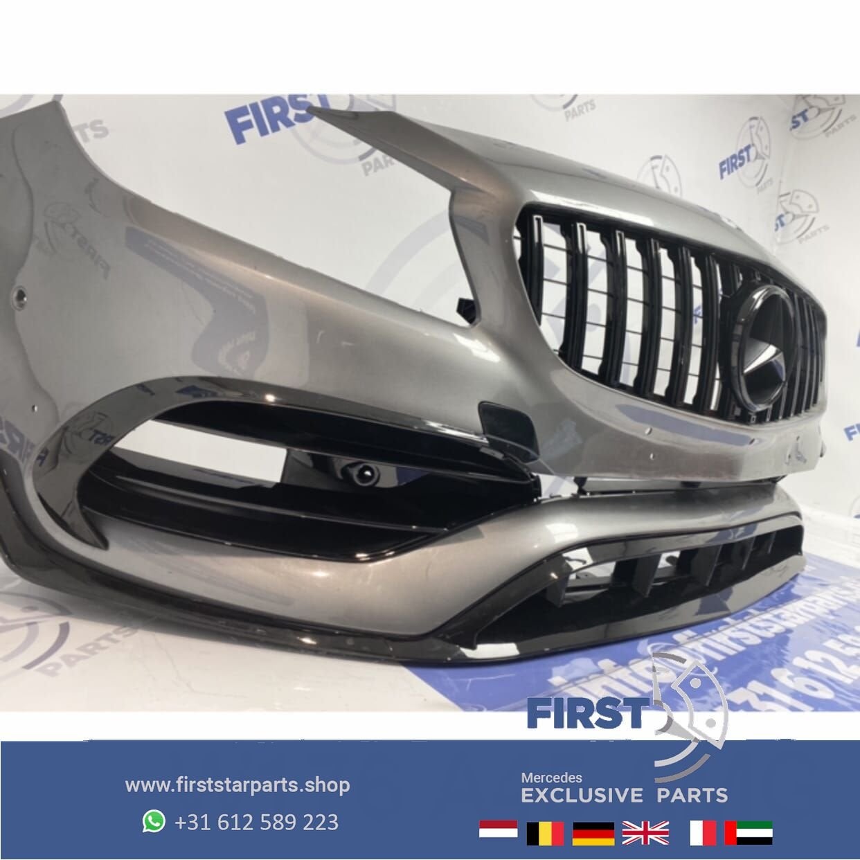 W176 FACELIFT PERFORMANCE A45 AMG VOORBUMPER COMPLEET AERO P, Gebruikt, -, Voor, Ophalen of Verzenden