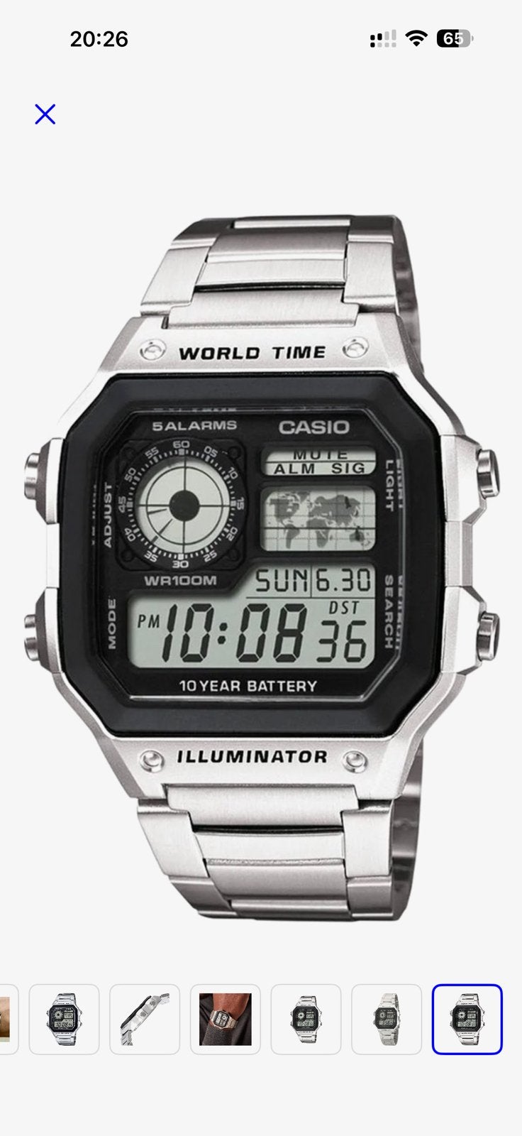 Casio Royale - nieuw - 42mm, Bijoux, Sacs & Beauté, Montres | Hommes, Casio, Acier, Enlèvement, Acier