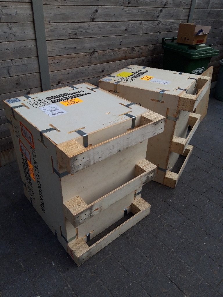 Caisse-palette empilable et modulable, Enlèvement, Utilisé