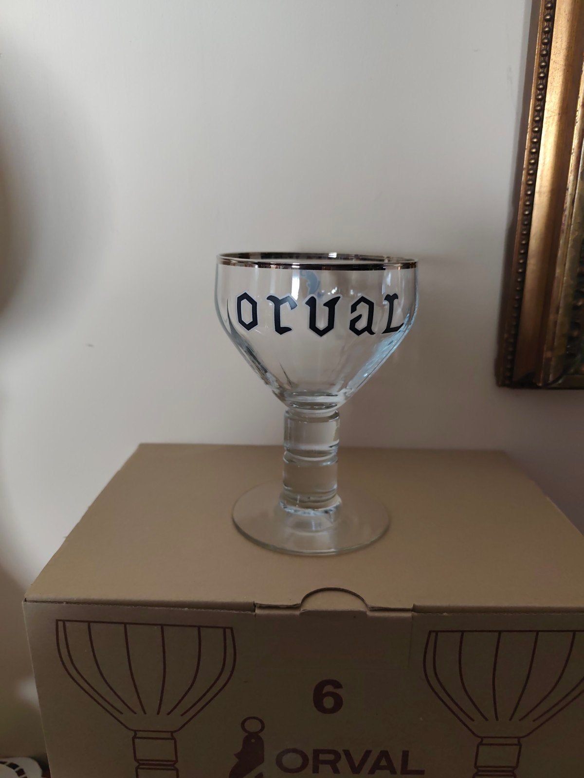 Orval glas, Verzamelen, Biermerken, Ophalen of Verzenden