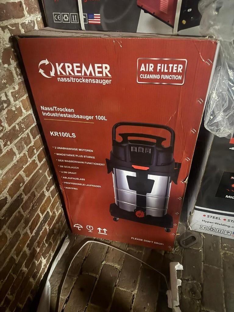 Aspirateur industriel KREMER 100L, Enlèvement