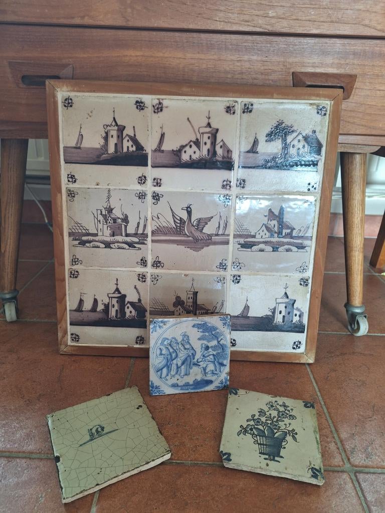 verzameling oude tegeltjes, Antiek en Kunst, Ophalen