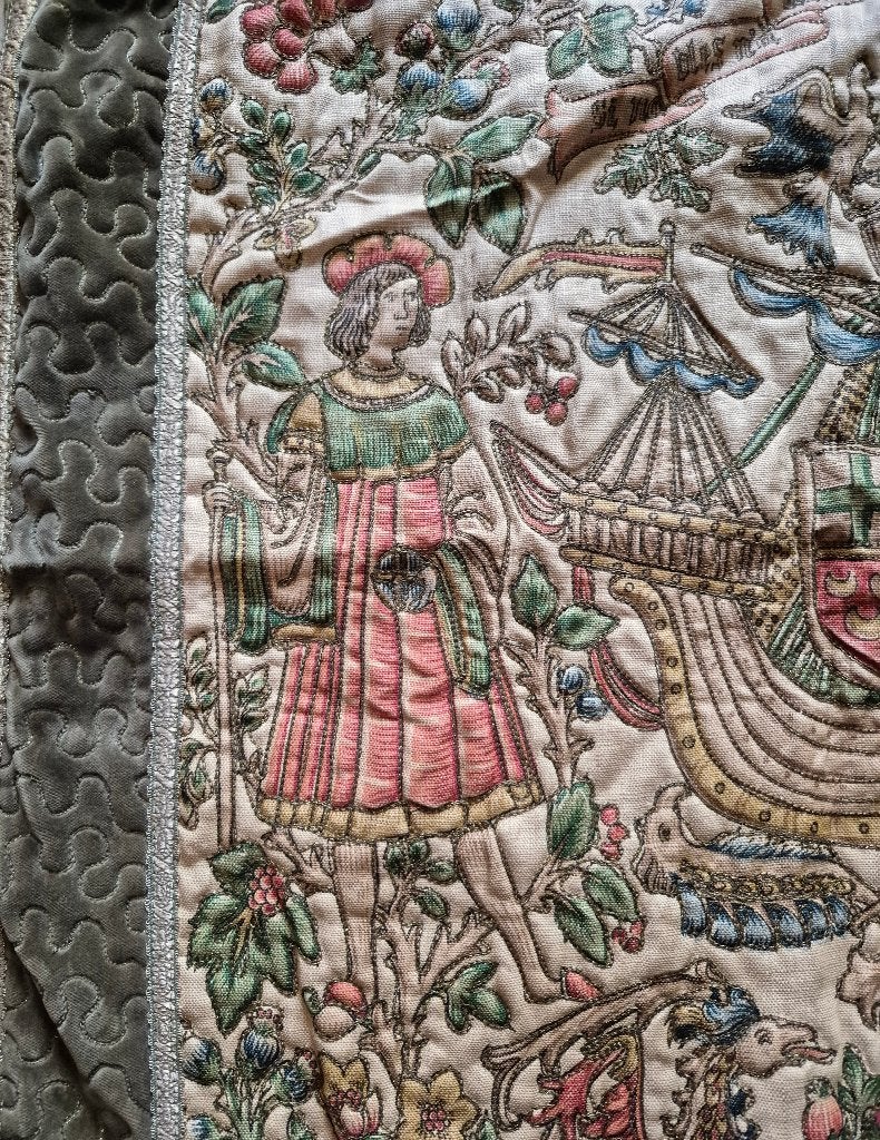 vintage wandtapijt middeleeuwse stijl, Ophalen of Verzenden