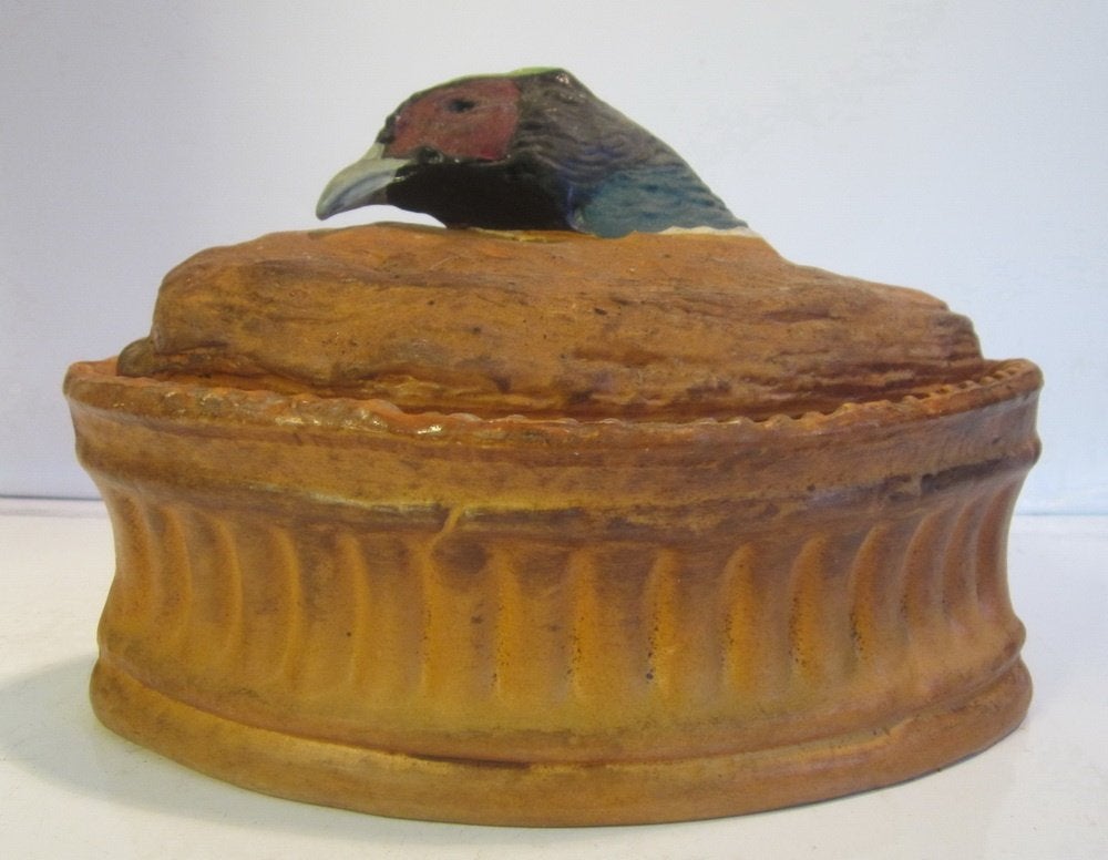 Antieke Pillivuyt patépot, terrine, met fazant, Antiek en Kunst, Ophalen of Verzenden