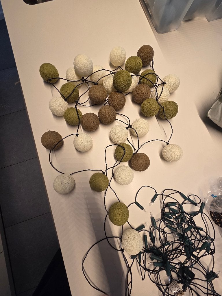 Lichtsnoer met happylights – prima staat – voor binnen, Huis en Inrichting, Meerkleurig, Mediterraans, Ophalen of Verzenden, Zo goed als nieuw