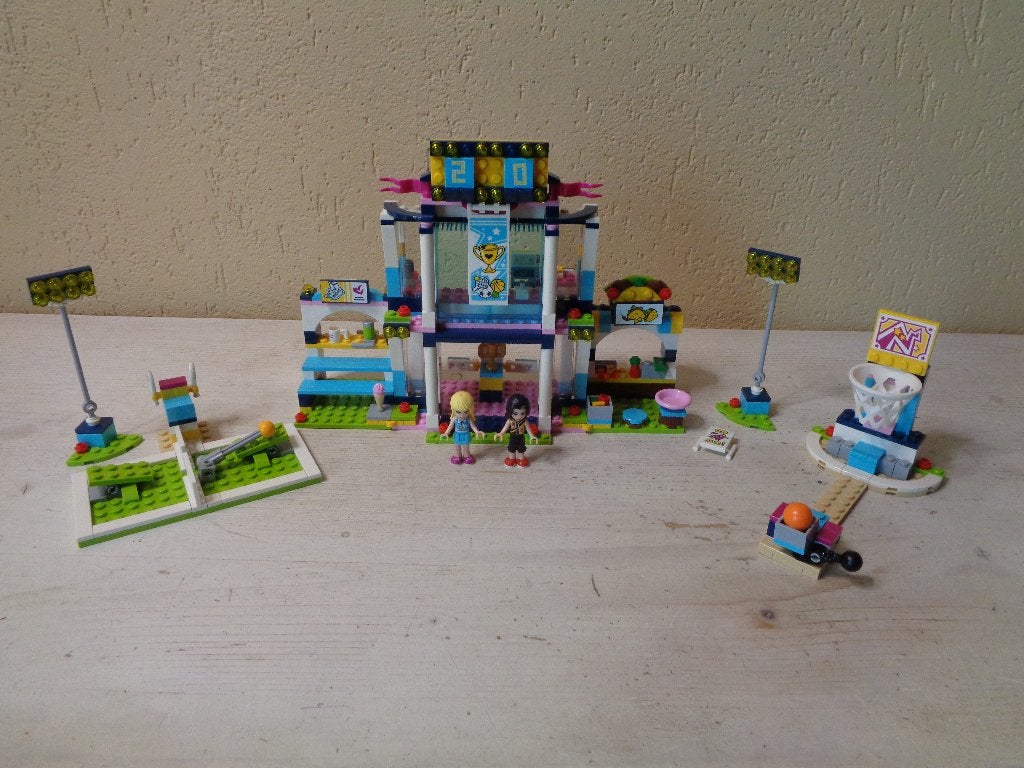 LEGO Friends Stephanie's sportstadion 41338, Gebruikt, Lego, Friends, Ophalen of Verzenden