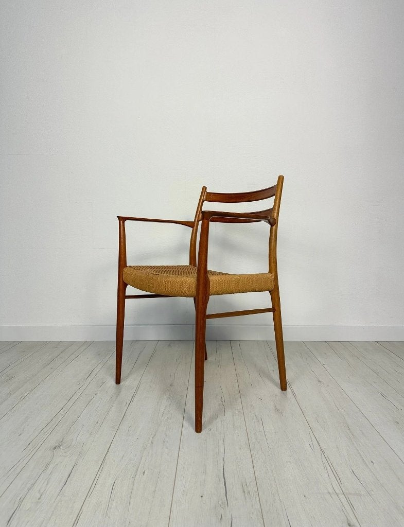 Fauteuil GS700 Arne Wahl Iversen teck corde de papier, Antiquités & Art, Enlèvement