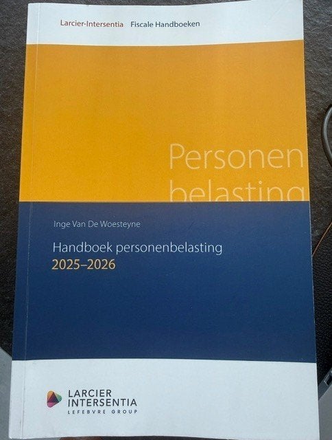 Handboek Personenbelasting, Boeken, Ophalen of Verzenden, Zo goed als nieuw, Economie en Marketing, Inge Van de Woesteyne