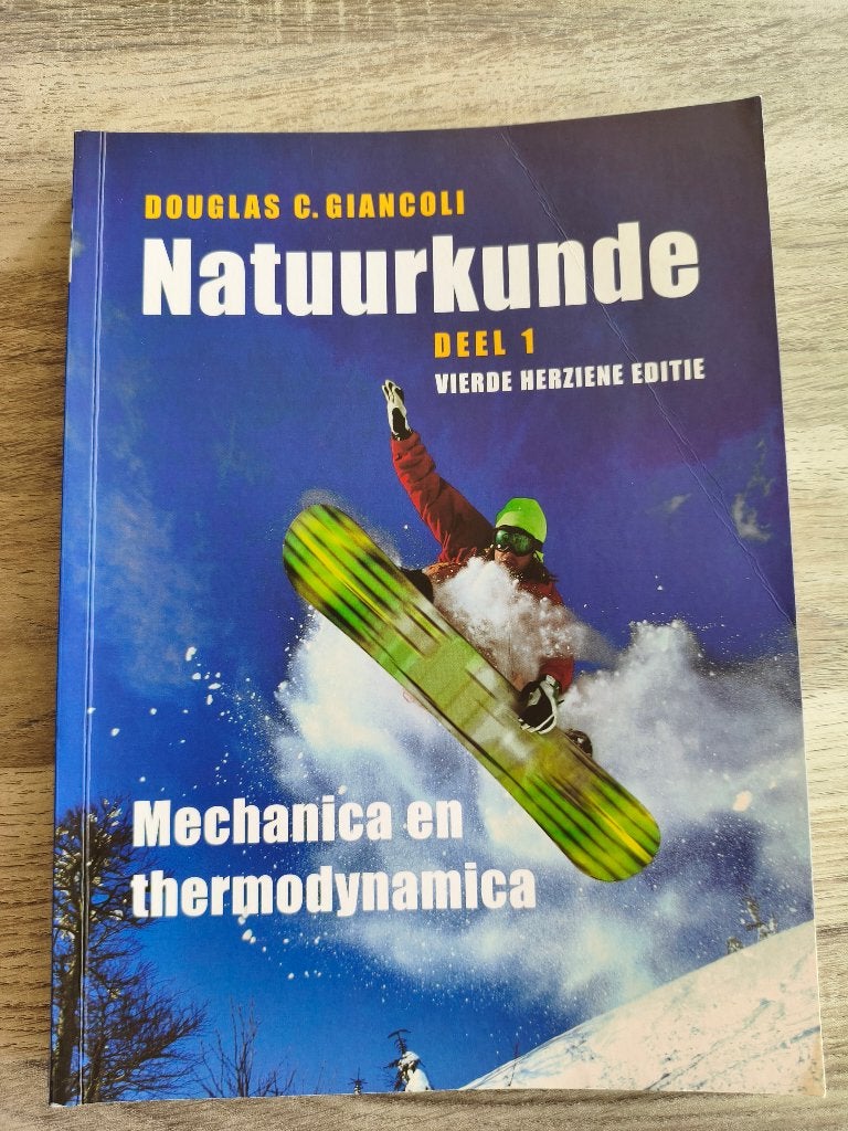 Natuurkunde deel 1 - Mechanica en thermodynamica, Ophalen, Zo goed als nieuw, Hoger Onderwijs, Douglas C. Giancoli