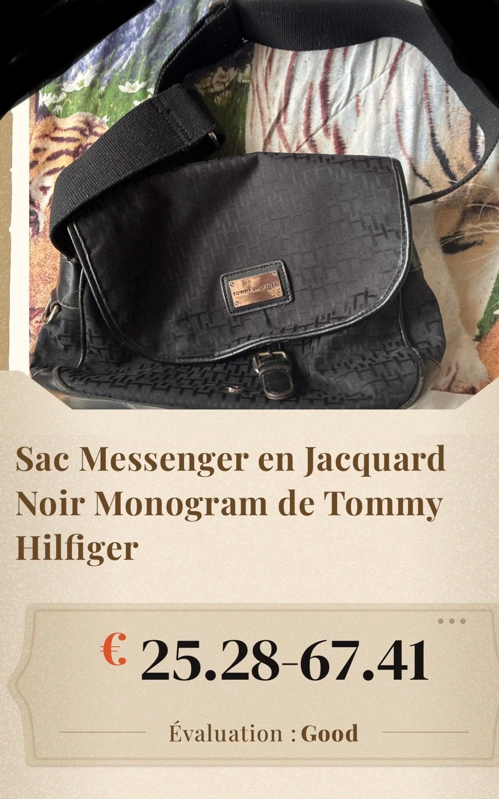 SAC TOMMY HILFIGER JACQUARD ´NOIR, Bijoux, Sacs & Beauté, Beauté | Parfums, Enlèvement, Comme neuf