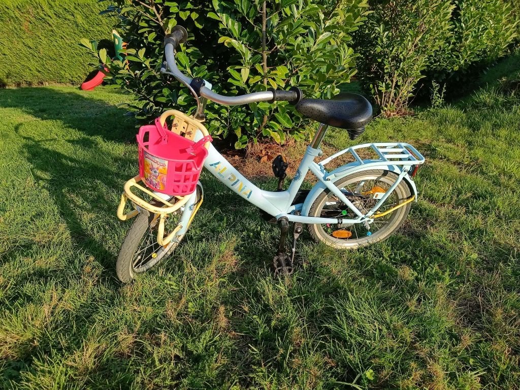 Alpina kinderfiets 16Inch, Ophalen, Velgrem, Alpina Meisjesfiets, 16 tot 20 inch
