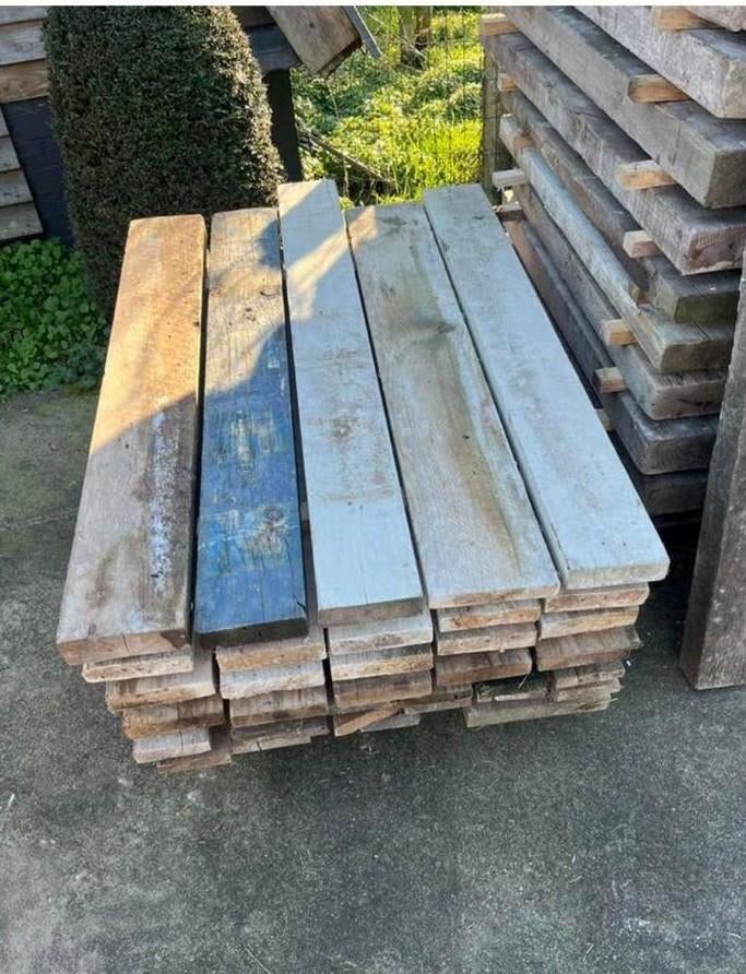 Palen balken en planken, Ophalen